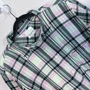 J. Crew Classic Fit Flannel Shirt Plaid Button‎ Down Long Sleeve Women size 20